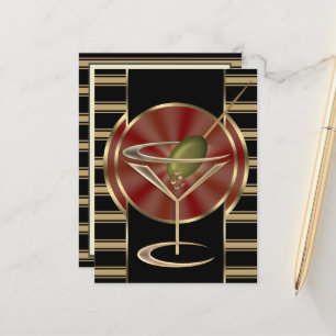 Cocktail Lounge Postkarte