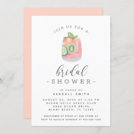 Cocktail-Minimalistisches Brautparty Einladung