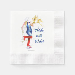 Cocktail Napkin-Sassy Cowgirl - Chicks mit Kicks Serviette