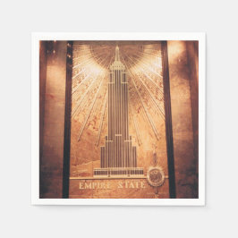 Cocktail Napkins mit dem Empire State Gebäude Serviette
