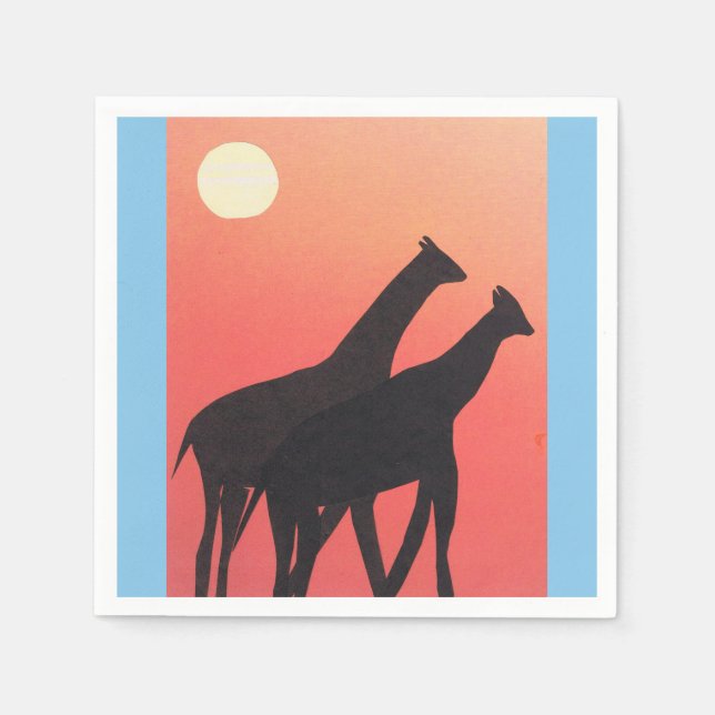 Cocktail Napkins mit Giraffendesign Serviette (Vorderseite)