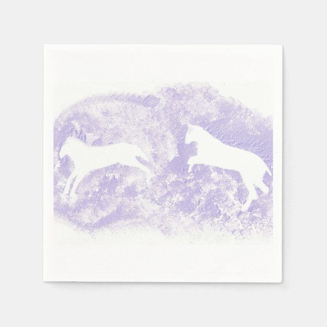 Cocktail Napkins mit Pferdedesign Serviette (Vorderseite)