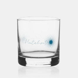 Cocktail- oder Whiskyglas einer Urlaubsstadt