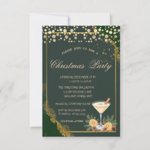 Cocktail Orange Dots Green Company Weihnachtsgebäc Einladung