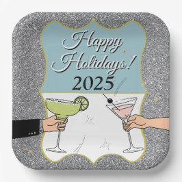 Cocktail-Party, anspruchsvolle Gespräche, trinken Pappteller