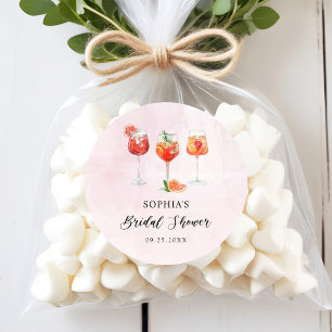 Cocktail-Party-Brautparty Runder Aufkleber