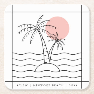 Cocktail Party Corporate Event Dekoration Rechteckiger Pappuntersetzer