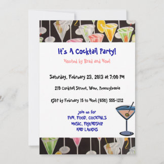 Cocktail Party Custom Invasion Einladung