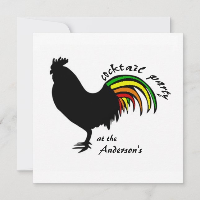 Cocktail-Party Einladung (Vorderseite)