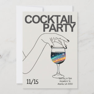 Cocktail Party Einladung Personalisiert einladen