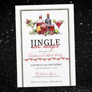 Cocktail-Party für Jingle und Mingle Einladung