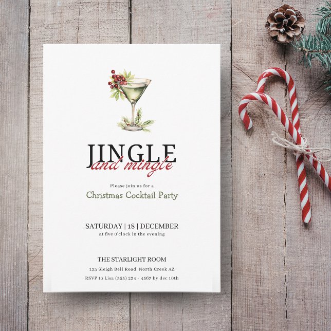 Cocktail-Party für Jingle und Mingle Einladung (Von Creator hochgeladen)