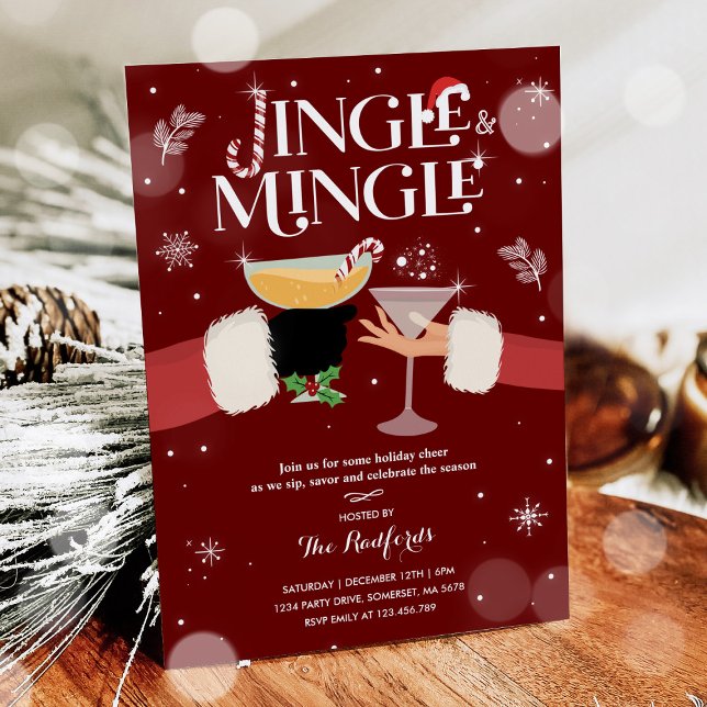 Cocktail-Party für Jingle und Mingle Einladung (Von Creator hochgeladen)