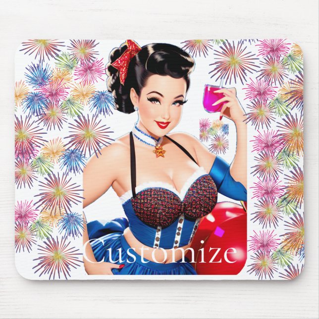 Cocktail Party Girl Thunder_Cove Mousepad (Vorne)