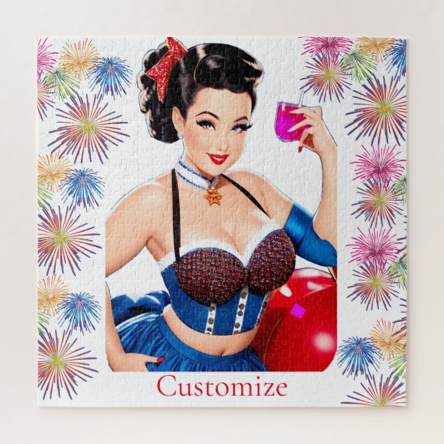 Cocktail Party Girl Thunder_Cove Puzzle (Vertikal)