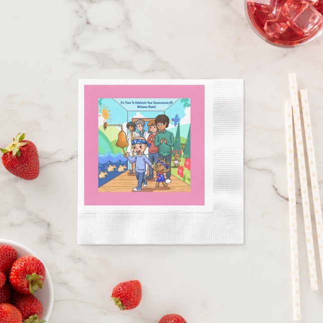 Cocktail-Party Napkins Jubiläum Serviette (Beispiel)