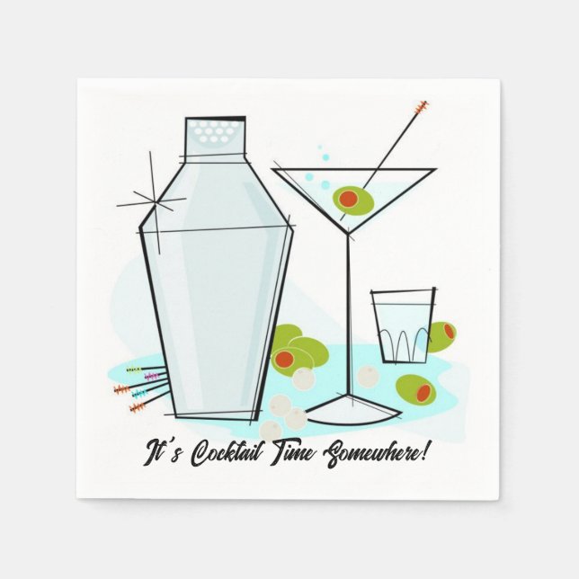 Cocktail Party Napkins Serviette (Vorderseite)