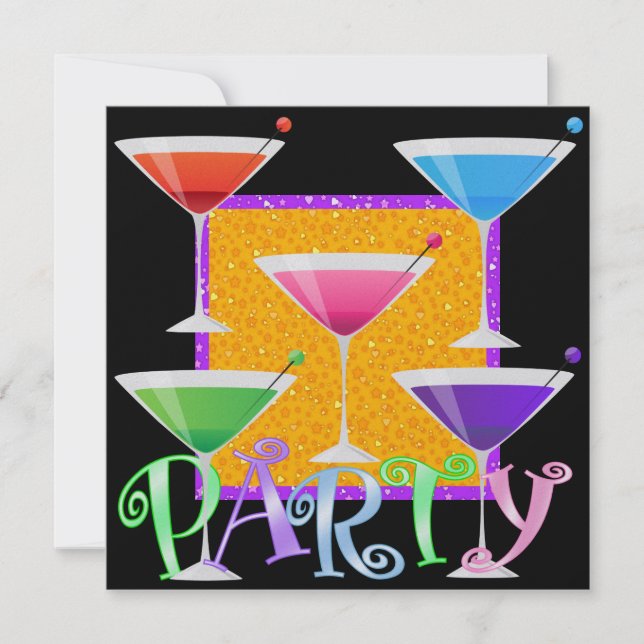 Cocktail-PARTY - SRF Einladung (Vorderseite)