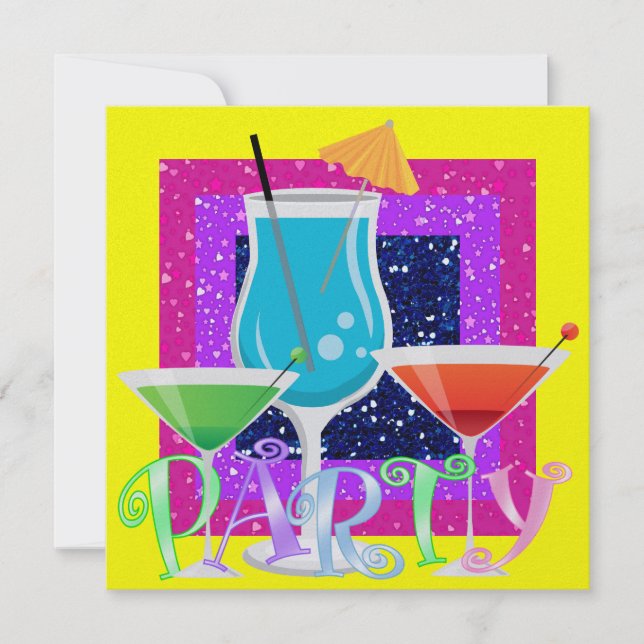 Cocktail-PARTY - SRF Einladung (Vorderseite)