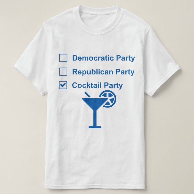 Cocktail-Party T-Shirt (Design vorne)