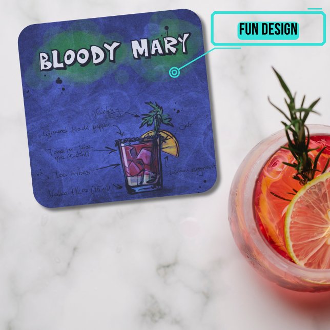 Cocktail Party Untersetzer Collection - Bloody Mar (Please enjoy our design and see the others in the collection.)