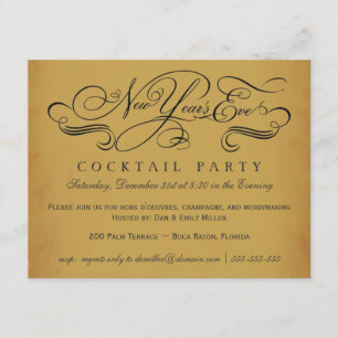 Cocktail-Party-Vintage Einladungen des