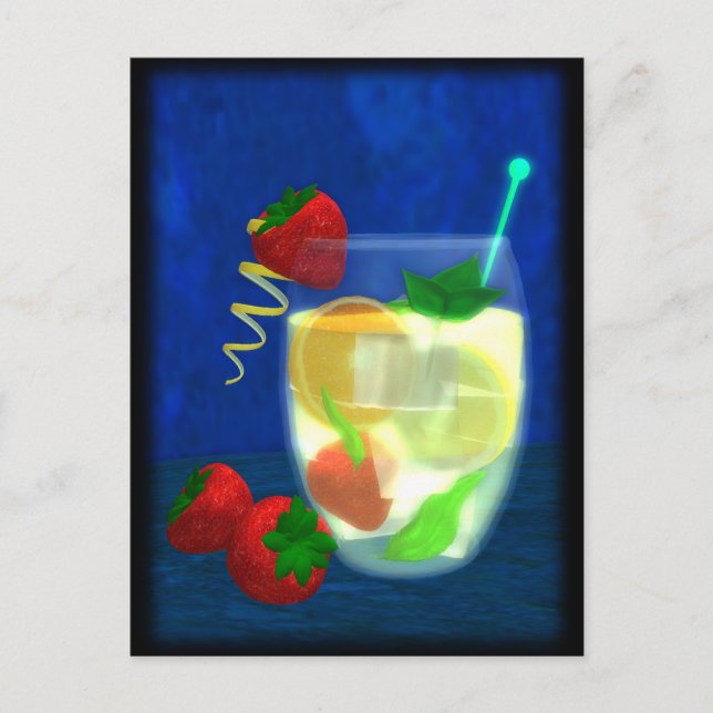 Cocktail: Pimm's No.1 Postkarte (Vorderseite)