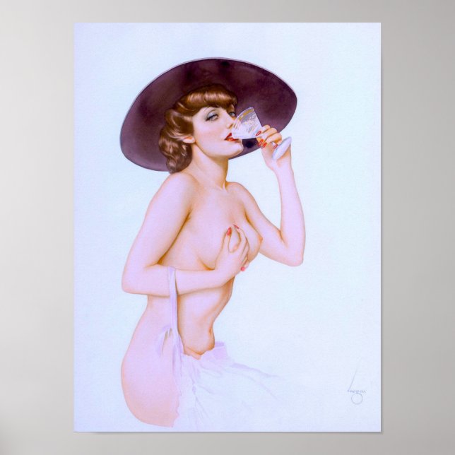 Cocktail Pin-Up Poster (Vorne)