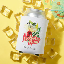 Cocktail Queen Vintag Hen Junggeselinnen-Abschied Dosenkühler