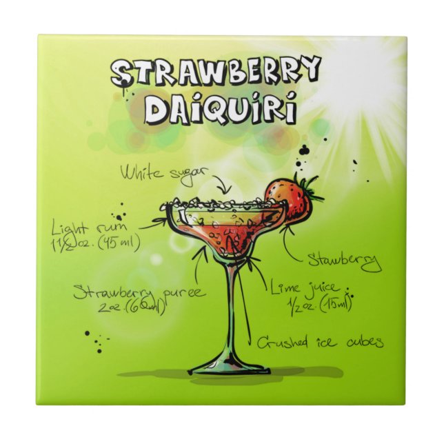 Cocktail-Rezept für Wasserfarbe Fliese (Vorderseite)