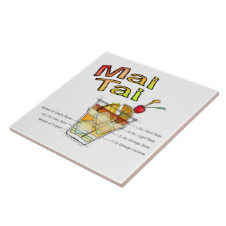 COCKTAIL-REZEPT-KUNST MAI TAI FLIESE