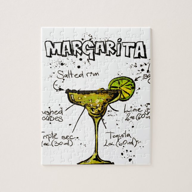 Cocktail-Rezept Margarita Puzzle (Vertikal)