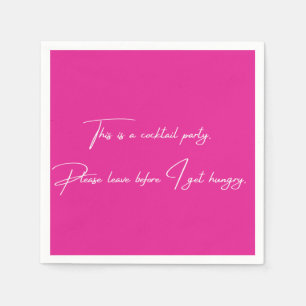 Cocktail Serviette lustiges rosa Party