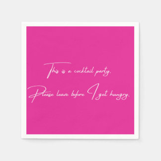 Cocktail Serviette lustiges rosa Party