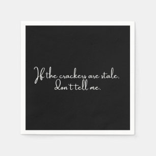 Cocktail Serviette lustiges schwarzes Party