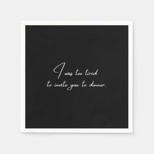 Cocktail Serviette lustiges schwarzes Party