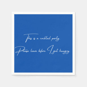 Cocktail Serviette lustiges schwarzes Party