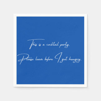 Cocktail Serviette lustiges schwarzes Party