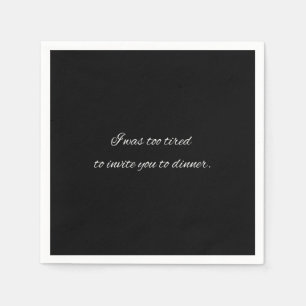 Cocktail Serviette lustiges schwarzes Party