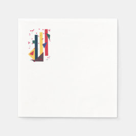 Cocktail-Servietten "Festliche Blätter" Serviette