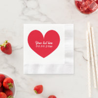 Cocktail-Servietten für Hochzeiten oder Verlobunge