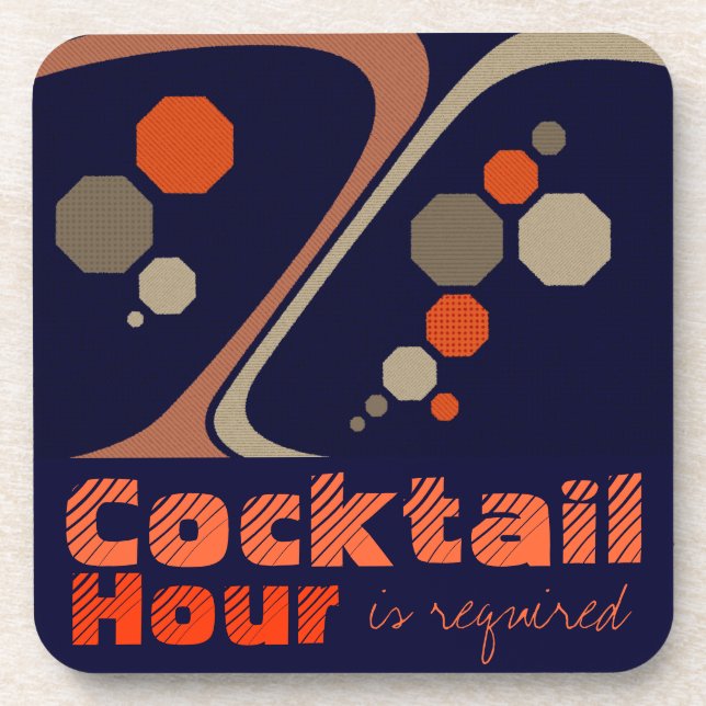 Cocktail-Stunde ist erforderliche | Untersetzer (Vorderseite)