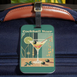 Cocktail-Stunde Mittelalterliches Design Gepäckanhänger