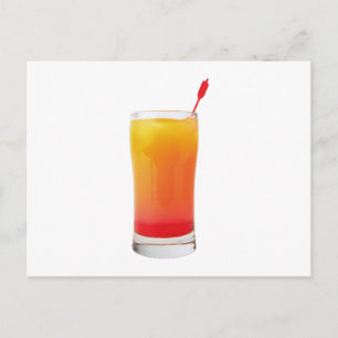 Cocktail Tequila Sunrise Postkarte