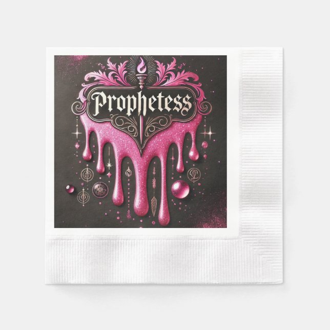 Cocktail "The Prophetess" Napkins: Kleine Deta Serviette (Vorderseite)