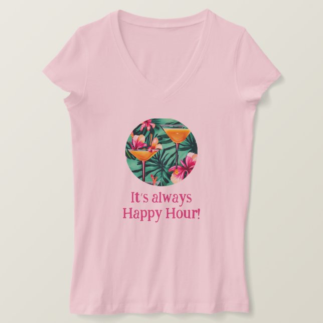 Cocktail Time T - Shirt (Design vorne)