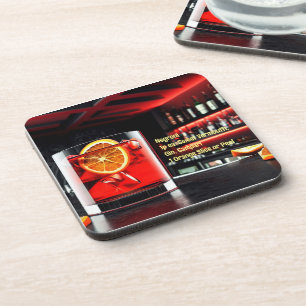 Cocktail-Untersetzer 03 w/Rezept Getränkeuntersetzer