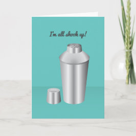 Cocktail Valentine: Ich bin alle erwischt! Feiertagskarte