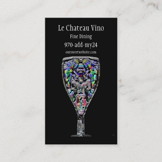 Cocktail-Visitenkarte Visitenkarte (Vorderseite)