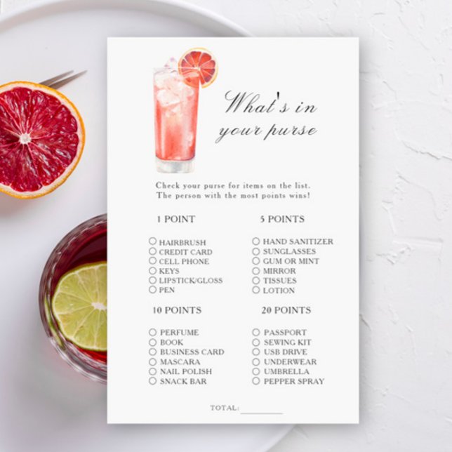 Cocktail - What's in your purse game (Von Creator hochgeladen)